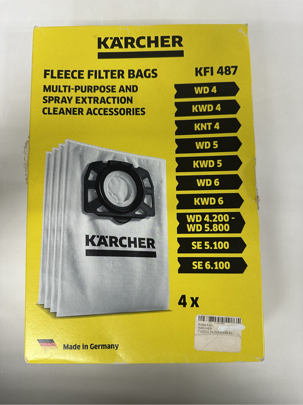 Open Box Karcher Fleece Filter Bags