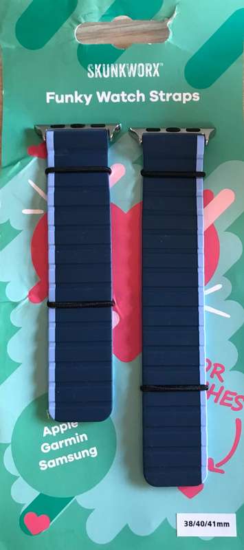 Skunkworx Funky Watch Strap - 2 Tone Blue - 42mm