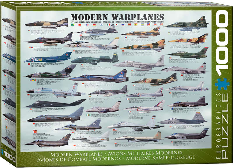 Modern Warplanes Puzzle  (1000-Piece)