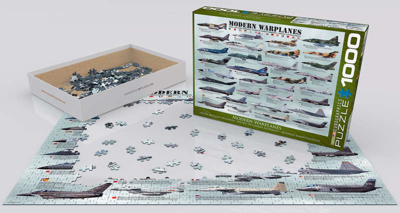 Modern Warplanes Puzzle  (1000-Piece)
