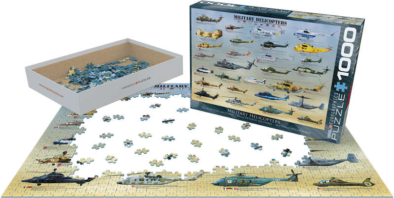 Military Helicopters (1000-Piece Puzzle)
