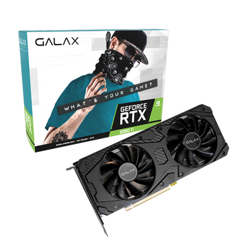 GALAX GeForce RTX 3060 Ti 1-Click OC 8GB GDDR6X 256-bit PCI-E 4.0 Desktop Graphics Card