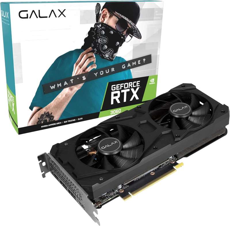 GALAX GeForce RTX 3060 (1-Click OC) 12GB GDDR6 Graphics card