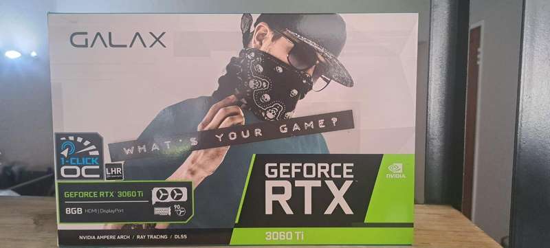 GALAX GeForce RTX 3060 Ti 1-Click OC 8GB GDDR6X 256-bit PCI-E 4.0 Desktop Graphics Card