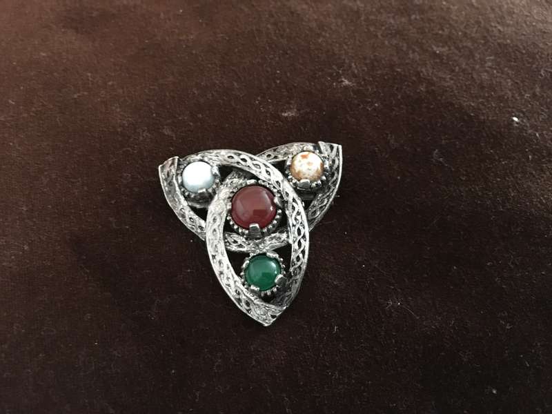 Vintage Celtic Knot Brooch Signed Jacobite