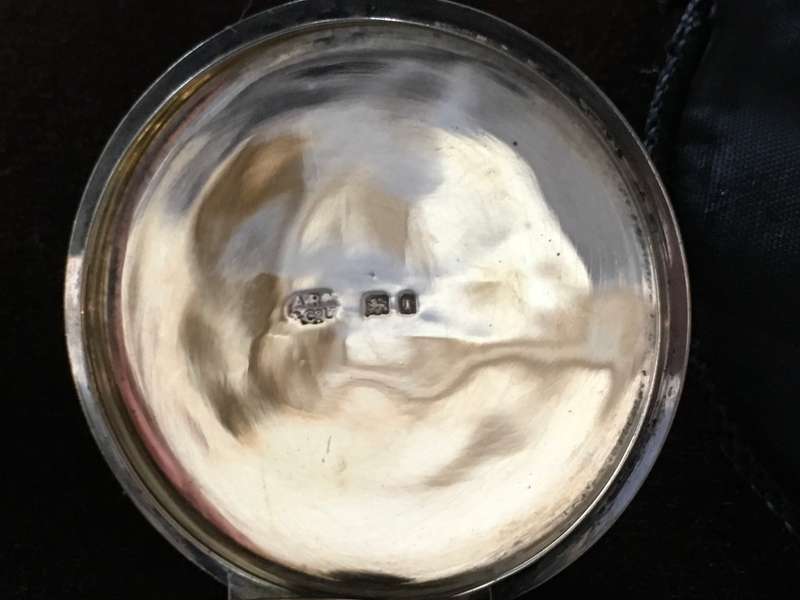 PriestsHoly Communion Hallmarked Silver and Gilt Wafer Box.