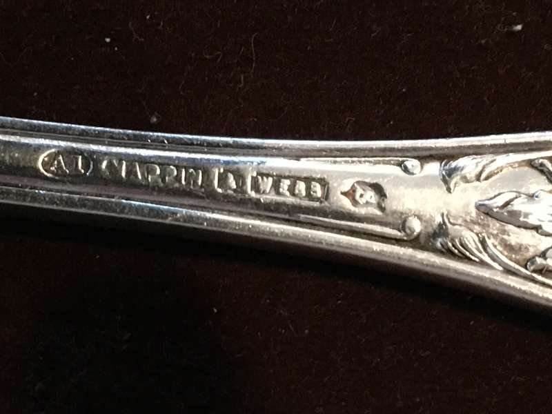 Extreamly rare Mappin & Webb silver plated butlers plate holder, fork and ladle.