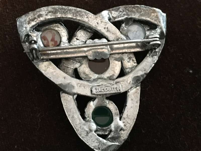 Vintage Celtic Knot Brooch Signed Jacobite