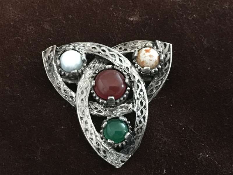 Vintage Celtic Knot Brooch Signed Jacobite
