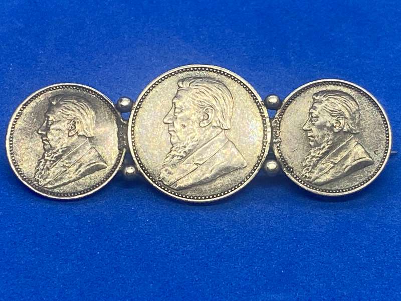 ZAR COIN BROOCH LATE 1890s Coins - Silver coins -