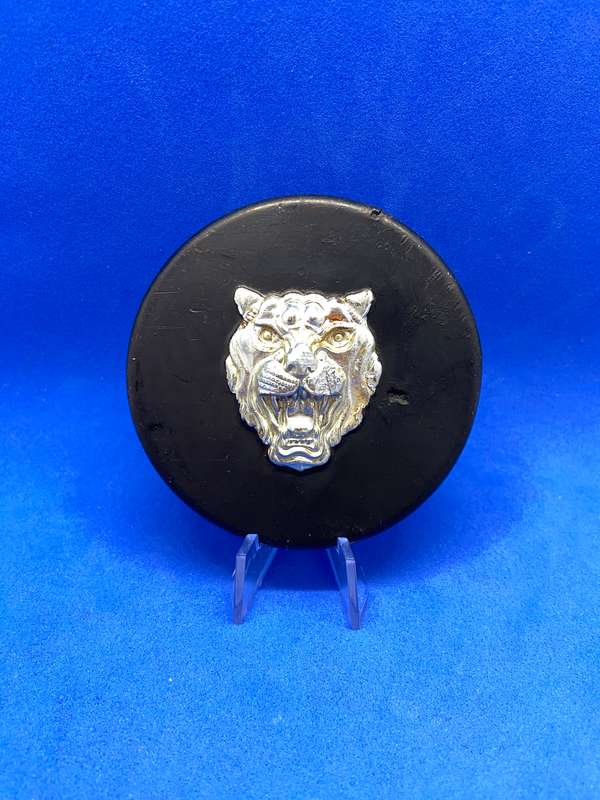 TWO JAGUAR BADGES