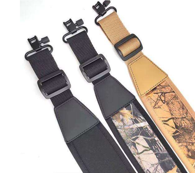 KuVut Two-Point Rifle Sling with Swivels - Brown