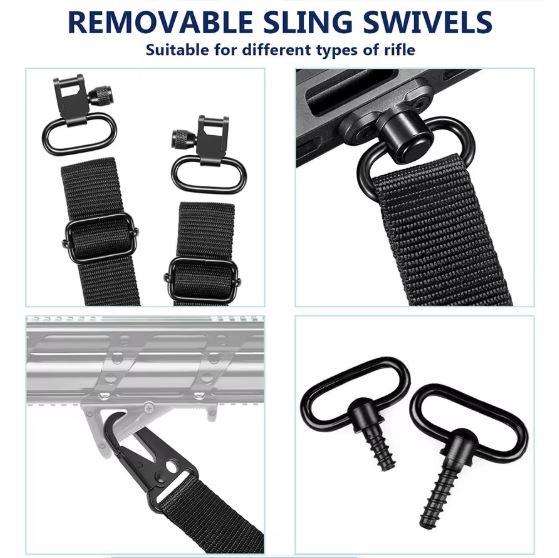 KuVut Two-Point Rifle Sling with Swivels - Camo