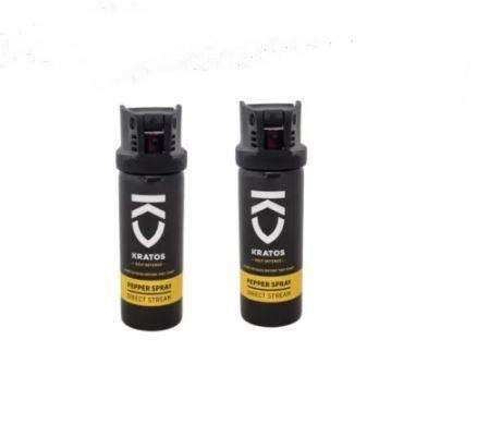 Kratos Pepper Spray 60ml 2 pack - Black, Yellow