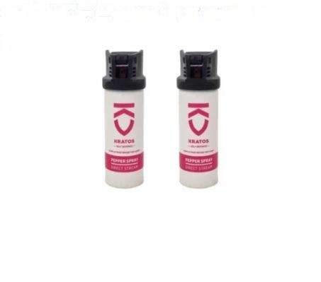 Kratos Pepper Spray 60ml 2 pack - White, Pink