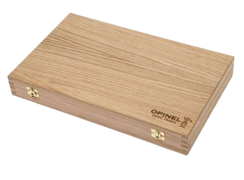 Opinel Carbone Knives 10-piece - Wooden Box