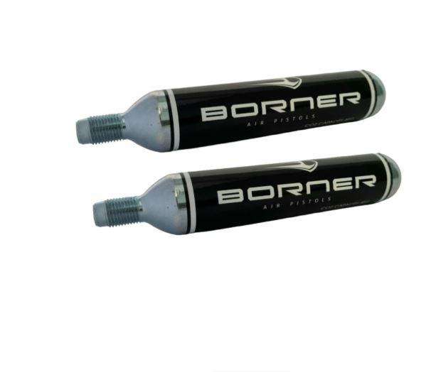 Borner 88g CO Cylinders Twin Pack