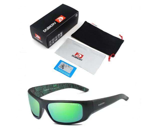 Dubery Polarized Sunglasses Hammers - Green, Black