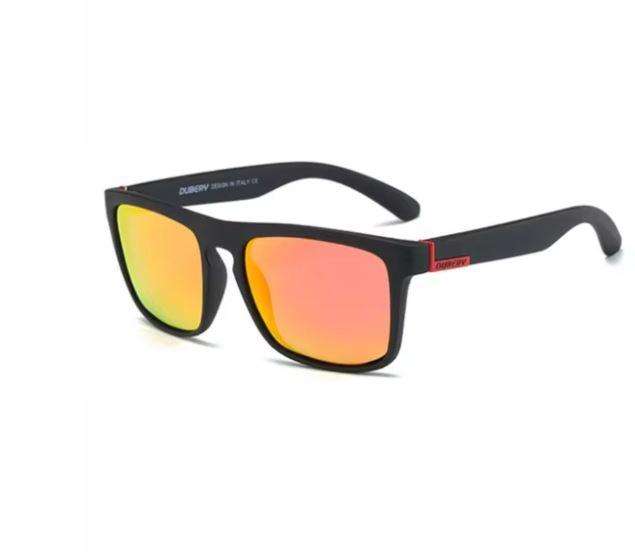 Dubery Polarized Sunglasses Peters - Red, Black