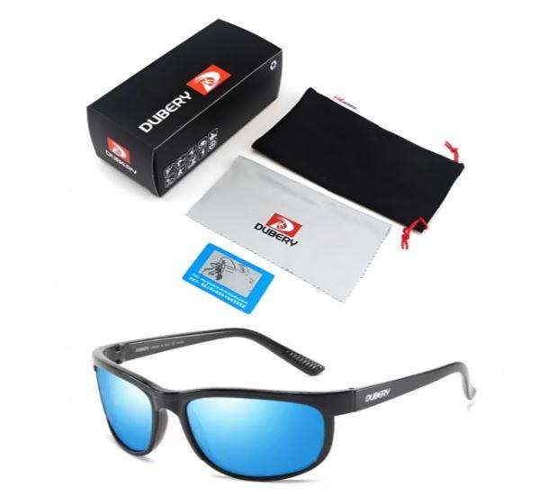 Dubery Polarized Sunglasses Trents - Black, Blue