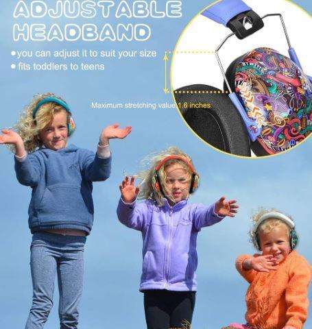 Kuvut Kids Noise-Cancelling Earmuffs - PurpleMusic