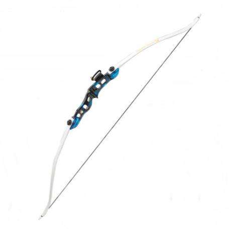 Ek Archery Beetle Youth Recurve Bow White Limb Shinyriser Blue Riser RE-013UW3