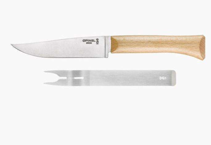 Opinel Cheese Knife and Fork Set