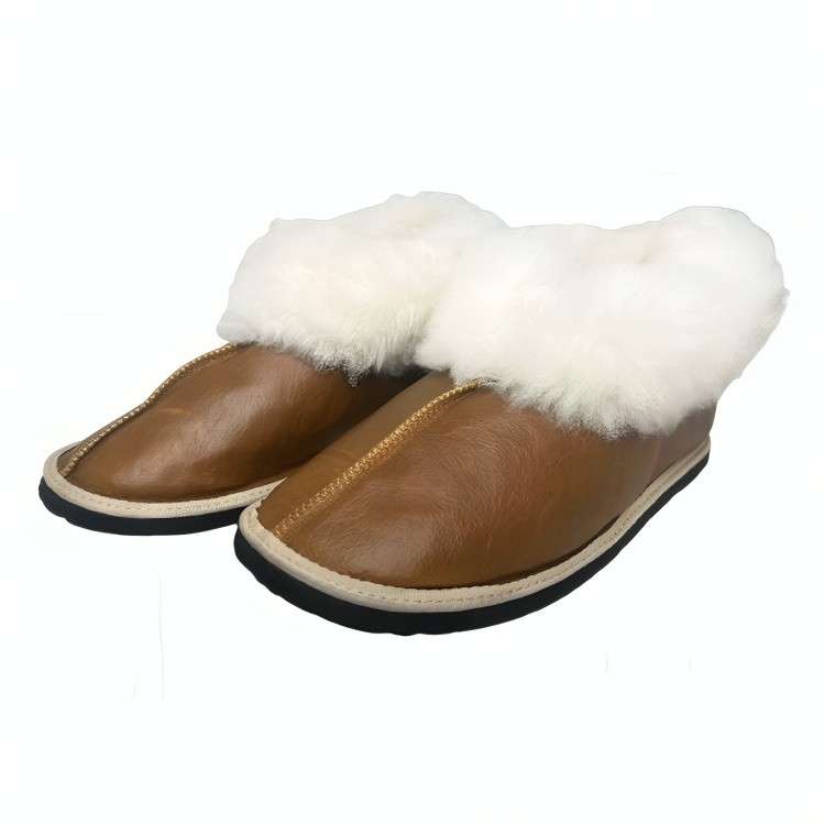 KuVut Sheepskin Slippers - Tan - UK 12 Unisex