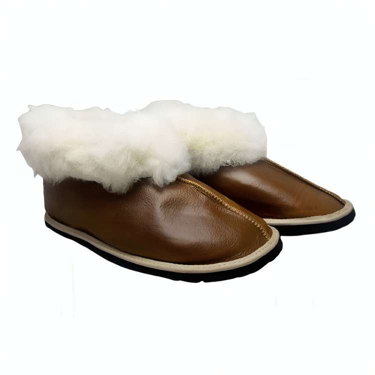 KuVut Sheepskin Slippers - Tan - UK 12 Unisex