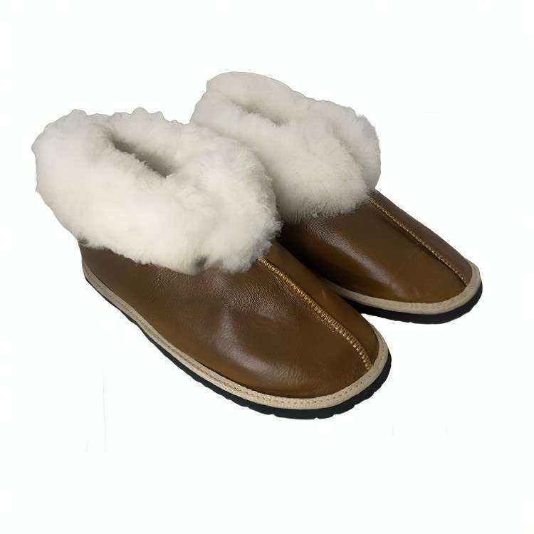 KuVut Sheepskin Slippers - Tan - UK 7 Unisex