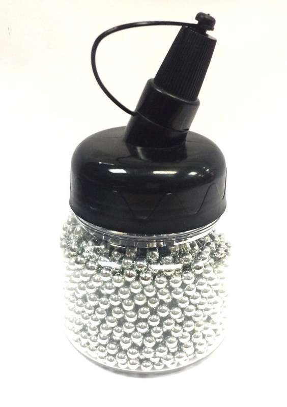 Ballistic BB Ammo 1500 Steel BBS 4.5mm - Silver