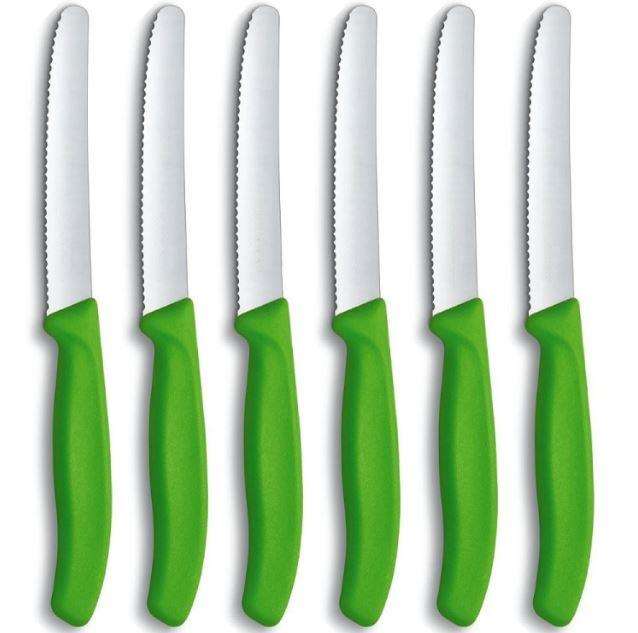Victorinox Serrated Steak/Table Knives 6-piece Green