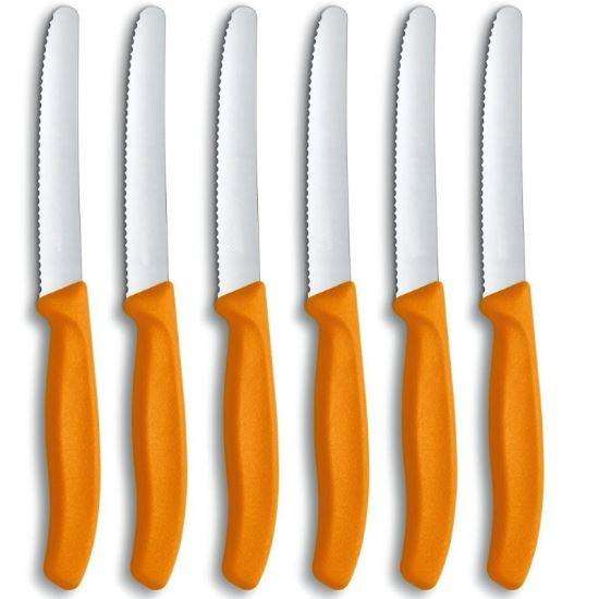 Victorinox Serrated Steak/Table Knives 6-piece Orange