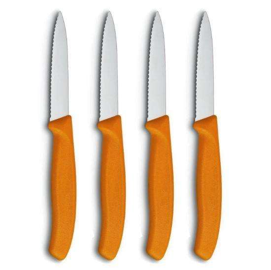 Victorinox Serrated Paring Knives 4-piece Orange