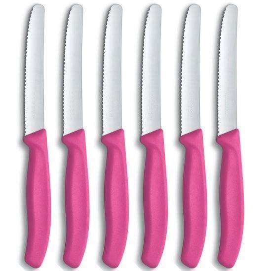 Victorinox Serrated Steak/Table Knives 6-piece Pink