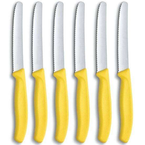 Victorinox Serrated Steak/Table Knives 6-piece Yellow