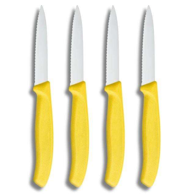 Victorinox Serrated Paring Knives 4-piece Yellow