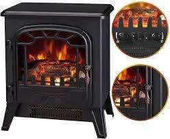 Condere Electric Heater (Fireplace Heater) 1850W ZR-8003 Radiant Heater  (Black)
