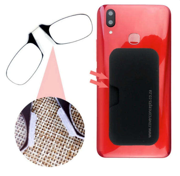 Ultra Thin Armless Clip on Nose Reading Glasses for Men and Women with Stick On Casing