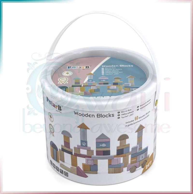 PolarB Wooden Blocks 60pc [44010]