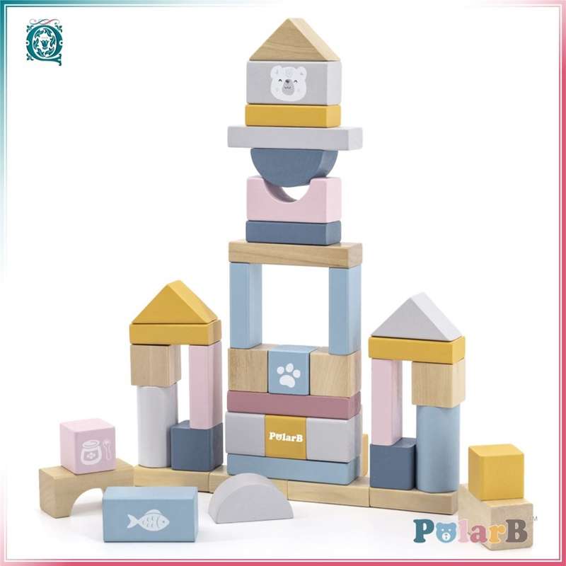 PolarB Wooden Blocks 60pc [44010]