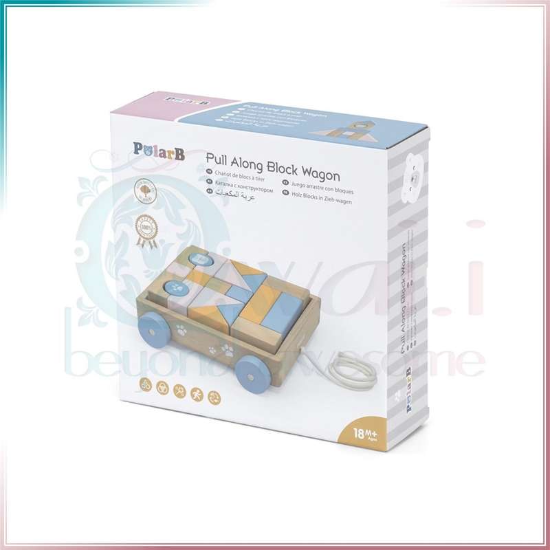 PolarB Pull-Along Blocks Wagon [44096]