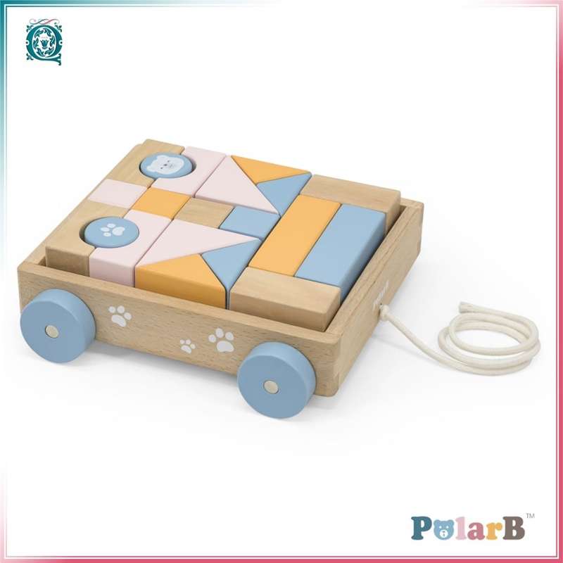 PolarB Pull-Along Blocks Wagon [44096]