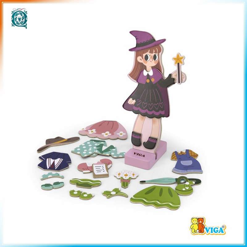 VIGA Magnetic Dress Up Set Girl [44635]