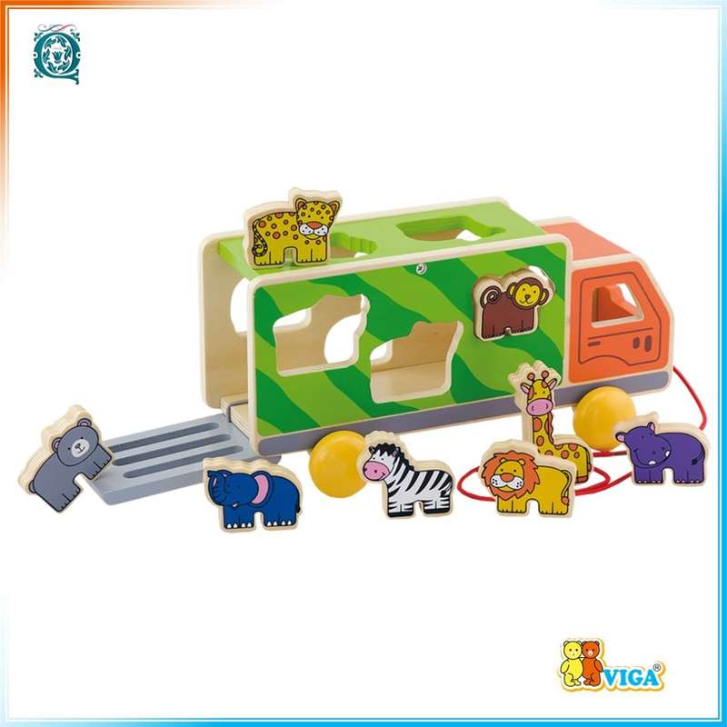 VIGA Pull-Along Animal Truck [50344]