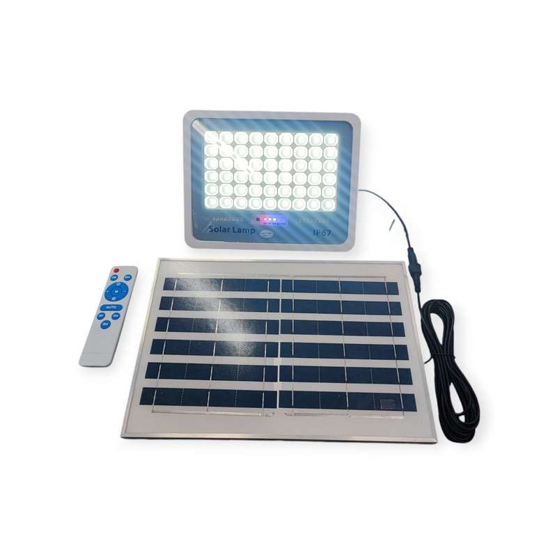 Solar powered LED floodlight with remote control 200W