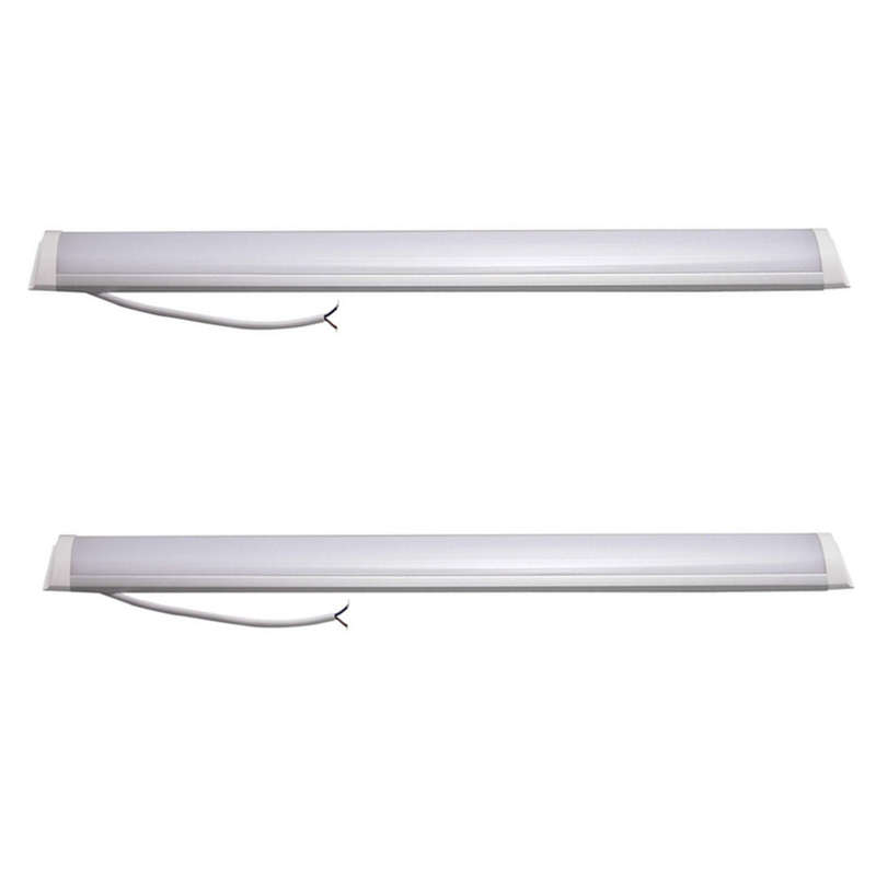 2 packs 1.2m frosted LED ceiling light - 36w 4 FT Linear LED light