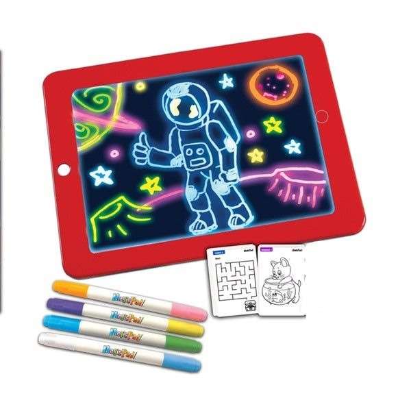 3D magic LED light-up children drawing sketchpad