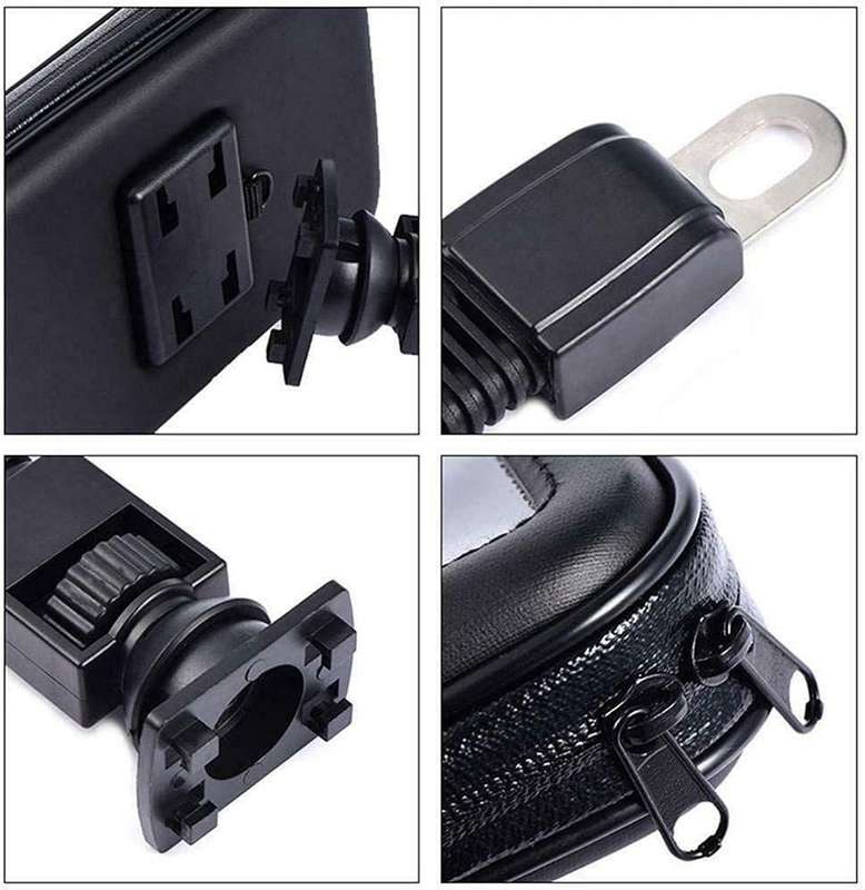 Motorcycle Universal Phone Mount Holder Waterproof CellPhone Holder with Rain Cover