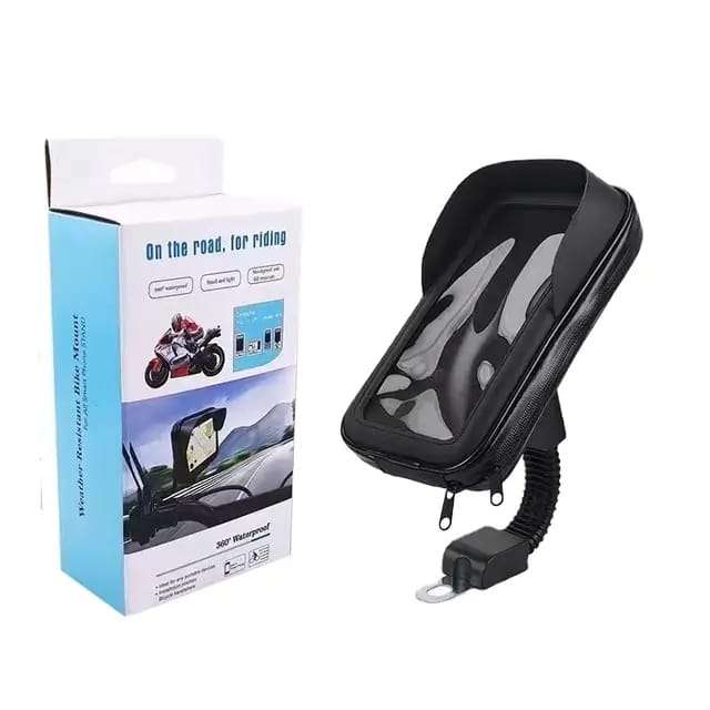 Motorcycle Universal Phone Mount Holder Waterproof CellPhone Holder with Rain Cover